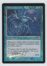 2000 Magic: The Gathering - Nemesis Foil Æther Barrier (Aether Barrier) #27 n0n
