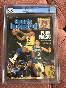 Sports illustrated 1987 Magic Johnson newsstand CGC 5.5 - Picture 1 of 2