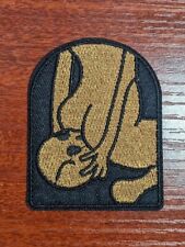 Sexy Cheeky Skull Sitter Sexy Humor Necro love Embroidered Iron On Patch 2x2.5"