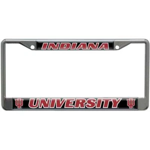 Indiana Hoosiers Metall Nummernschild Rahmen mit gewölbtem Acryl - Bild 1 von 1