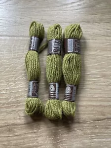 DMC Laine Colbert Wool Yarn Tapestry Needlework Needlepoint 7363 Green 3 Skeins - Picture 1 of 3