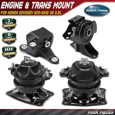 4Pcs Engine Motor & Transmission Mount for Honda Odyssey 2011-2016 V6 3.5L MPV - Image 1 of 4