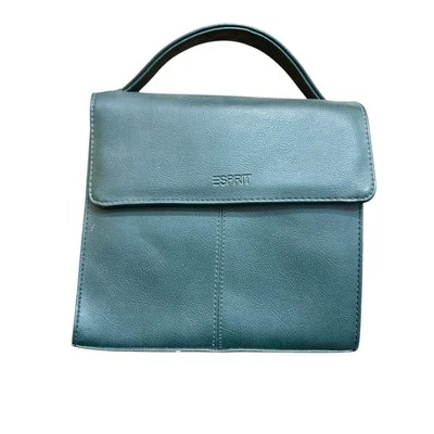 Bolso Bandolera Esprit Vintage Años 90 Para Mujer Cuero Verde Correas Ajustables Foto 1 de 4