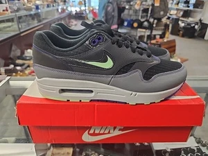 Nike Air Max 1 Future Swoosh Men’s Size 10 Black Grey Custom CT1624-001 - Picture 1 of 6