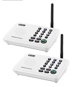 Wuloo Wireless 1 Mile Range Home Intercom System 2 Pack W888-P2 Multi Channel - Picture 1 of 7