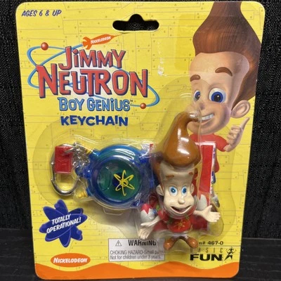 NUEVO - De Colección 2001 NICKELODEON Jimmy Neutron Llavero LLAVERO - Jimmy Neutron Difícil de Encontrar Foto 1 de 2