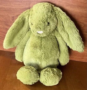Jellycat ORIGINAL BASHFUL MOSS BUNNY Medium 12" Soft Plush Toy JCINC6121IF Cute - Picture 1 of 16
