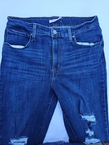 Levi’s 721 Jeans Damen 31x30 Distressed High Rise Skinny Stretch helle Waschung - Bild 1 von 15