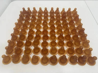 Vintage Latex Baby Bottle Nipples Fits Standard Size Bottles Lot Of 100 - Image 1 of 3