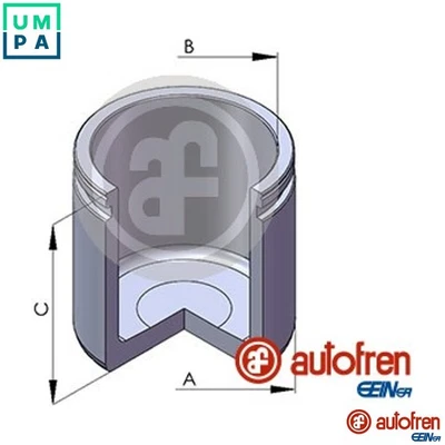 PISTON BRAKE CALIPER D02532 FOR INFINITI SKODA SUPERB OCTAVIA/II LAURA FABIA 168 - Image 1 of 4