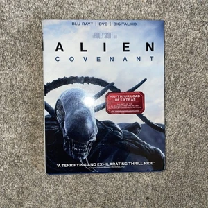 Alien: Covenant (BluRay, DVD, 2017) Ridley Scott Film New Sealed W/ Slipcover - Foto 1 di 2