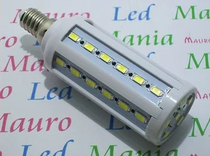 LAMPADA LED E14 10W RESA 100W 42SMD  5730 BIANCO CALDO 3500K PAVIA - Foto 1 di 1