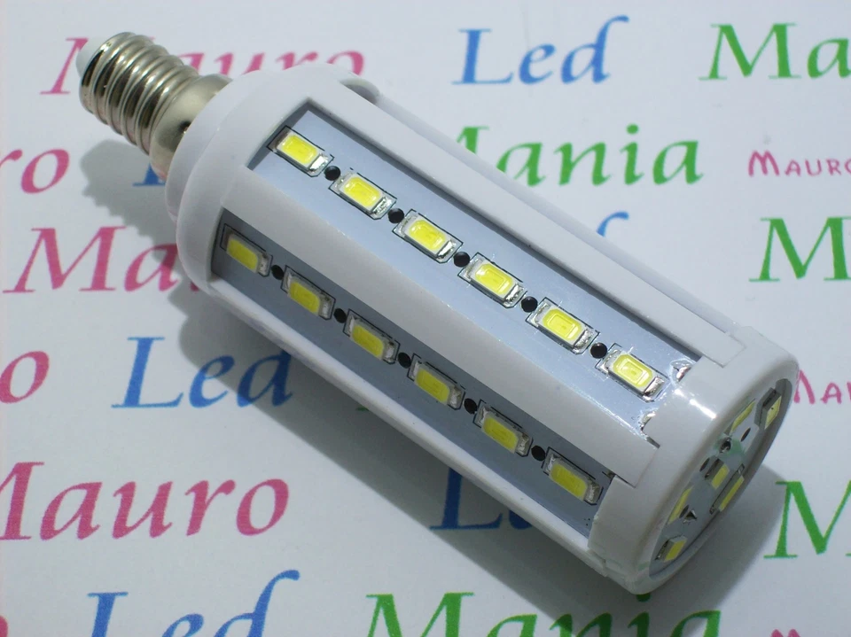 LAMPADA LED E14 10W RESA 100W 42SMD  5730 BIANCO CALDO 3500K PAVIA - Immagine 1 di 1