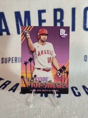 2024 Topps Big League - Good Vibrations #GV-21 Nolan Schanuel (RC) - Image 1 of 2