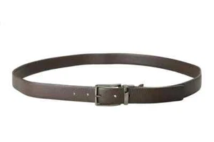 Belt Cavalli Class Men's Brown 100% Pebbled Leather Buckle Decorated - Picture 1 of 5