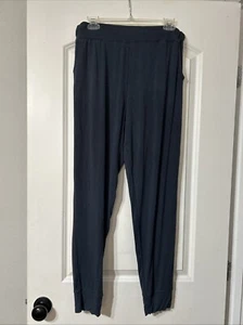 BOODY Womens Downtime Lounge Pants Size Medium Gray/ Blue Elastic Waist - Picture 1 of 5