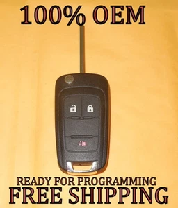 OEM GM CHEVY EQUINOX SONIC SWITCHBLADE FLIP KEY KEYLESS REMOTE FOB TRANSMITTER - Picture 1 of 6