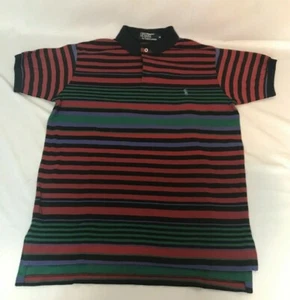 Ralph Lauren Mens Polo Style Short Sleeve Multi-Color Striped Sz Medium - Picture 1 of 6