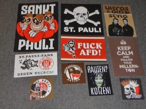 10 VERSCHIEDENE AUFKLEBER VON USP , ULTRAS ST.PAULI " NEU " - Bild 1 von 11
