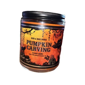 PUMPKIN CARVING Bath & Body Works 1 Wick Halloween Candle - Picture 1 of 1