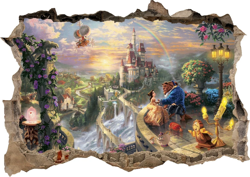 Princess Fairies Castle Beauty 3D Wall Sticker Art Poster Decals Murals Room Z67 - Image 1 of 1