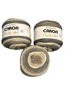 Caron Chunky Cakes Yarn in color Rice Pudding: bundle of 3 - Picture 1 of 5