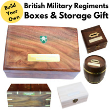 British Military Regiments Wooden Boxes & Storage Containers