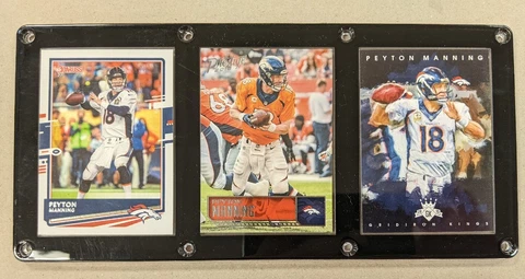 PEYTON MANNING 3 CARD PLAQUE  DENVER BRONCOS Cover