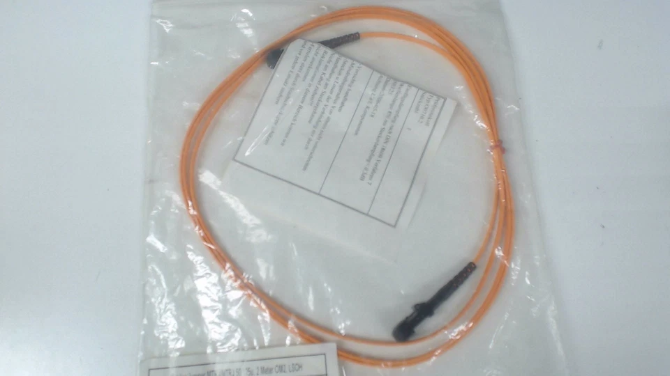 Fiber Optic Cable - MTRJ / MTRJ 2 Meters -  50/125 - Image 1 of 2