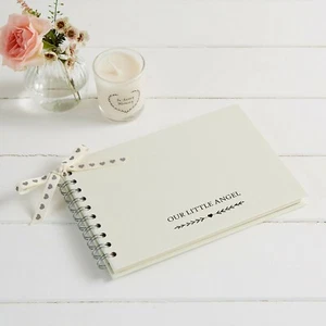 ANGEL & DOVE A5 'Our Little Angel' Memory Keepsake Book, Baby Loss, Memorial - Picture 1 of 7
