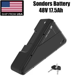 SONDORS Electric Bike Battery 48V 17.5Ah for X XS MXS Ebike Battery Replacement - Picture 1 of 7