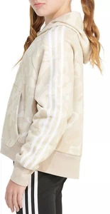 Adidas Fleece Jacket Hooded and Zipper Front Essential for Girls - XS (Age 6) - Picture 1 of 4