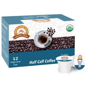 Alex's Low Acid Organic Coffee K-Cups - Half Caff - Picture 1 of 3