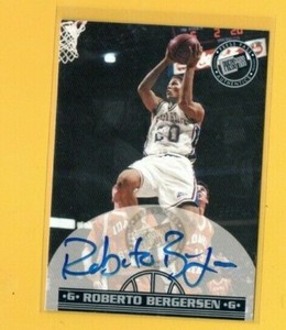 D18955  1999 Press Pass Authentics Autographs #30 Roberto Bergersen