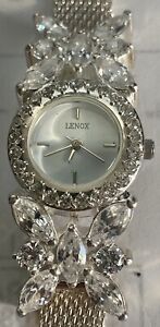 LENOX ladies SS crystal running watch 