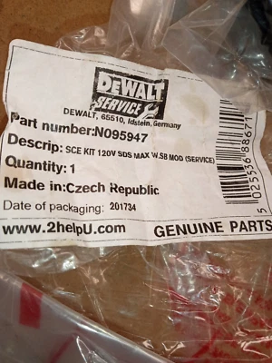 NUEVO Kit de servicio Dewalt N095947 Foto 1 de 2