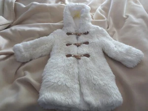 Brand New Vintage Retro Sears Children's Store Girl's Fun Fur Hooded Winter Coat - Picture 1 of 12