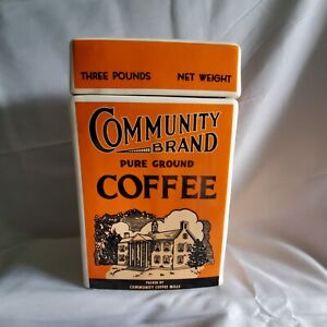 Community Brand Coffee Ceramic Container USA Made
