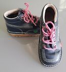 Kickers Junior KickHi Navy & Pink Edition Lace Up High Top Boots Size UK10 EU 28
