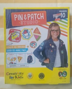 Pin & Patch Studio by Creativity for Kids. Color patches & Easy to make pins NIB - Picture 1 of 2