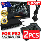 2x Wired Game Controller Dual Vibration Gamepad For Playstation 2 Ps2 Tv Box