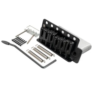Wilkinson Black 52.5mm 6-Screw Modern Saddle Tremolo Bridge For Strat ST Guitar - Bild 1 von 7