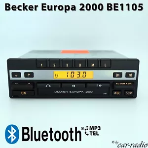 Becker Europa 2000 BE1105 Bluetooth Radio 2-Kanal Oldtimer Youngtimer Autoradio - Bild 1 von 8