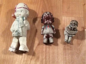 Vintage Sammler Set mit drei Porzellanpuppen - Bild 1 von 9