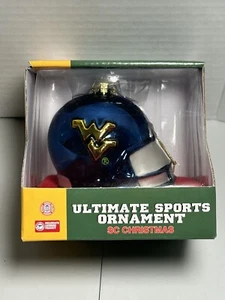 West Virginia Football Helmet Christmas Ornament - New In Box - Picture 1 of 5