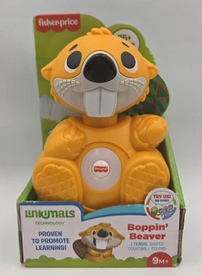 Fisher-Price Linkimals BOPPIN' BEAVER (Novo em folha | Novo na caixa) Fala, canta, acende - Imagem 1 de 4