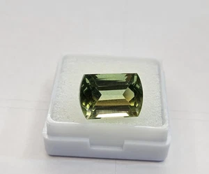 Cushion Cut 12 Ct Natural Bi-Colour Tourmaline Certified Loose Gemstone - Picture 1 of 9