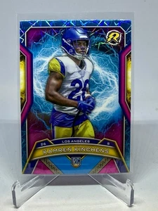 Kamren Kinchens 2024 Topps Resurgence Rookie azul cielo y rosa Shock Lazer #152 radiocontrol - Imagen 1 de 2