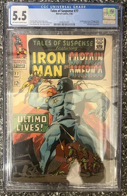 Marvel Comics Tales of Suspense #77 1966 First Appearance Peggy Carter CGC 5.5 - Image 1 of 4
