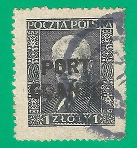 Poland Port Gdansk 1929 year, used stamp Michel# 23 OVPT - Picture 1 of 1